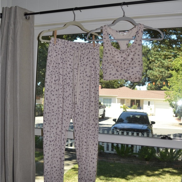 Z SUPPLY comfy brush stroke jogger in faded blush (XS) - Picture 7 of 10